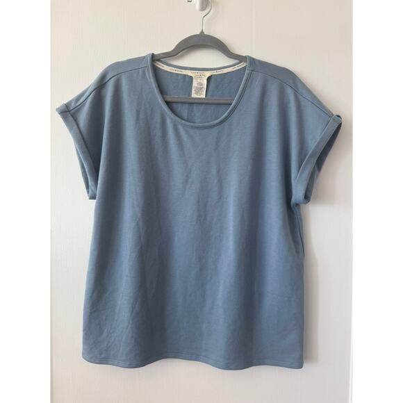 Lucky Brand Dusty Blue Cozy Jersey Knit Pajama Lounge Set Size Large - Picture 3 of 12